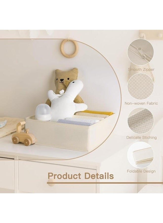 DUNISO 14 Pcs Wardrobe Clothes Organizer, Foldable Clothes Storage Box Organizer, Dresser Organizer for Socks, Underwear, Bras, Ties, Scarves - Image 5